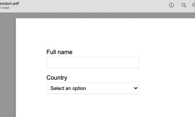 Challenges of Generating Fillable PDFs from HTML Using JavaScript