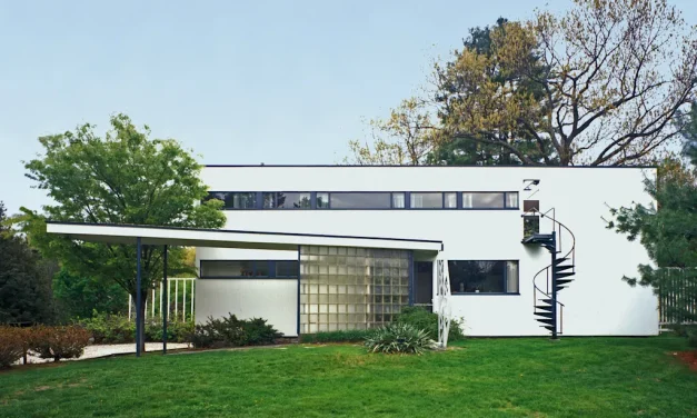How do you design a bathroom for the godfather of the Bauhaus? Keep it simple
