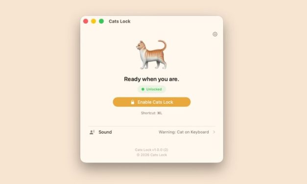 This new Mac app locks the keyboard to prevent chaos when your cat tramples all over it