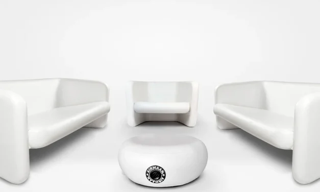 This inflatable furniture has an invisible innovation that makes it more than just a grown-up Y2K throwback