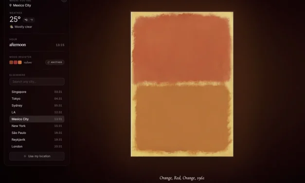 Get your next weather report from a Rothko painting
