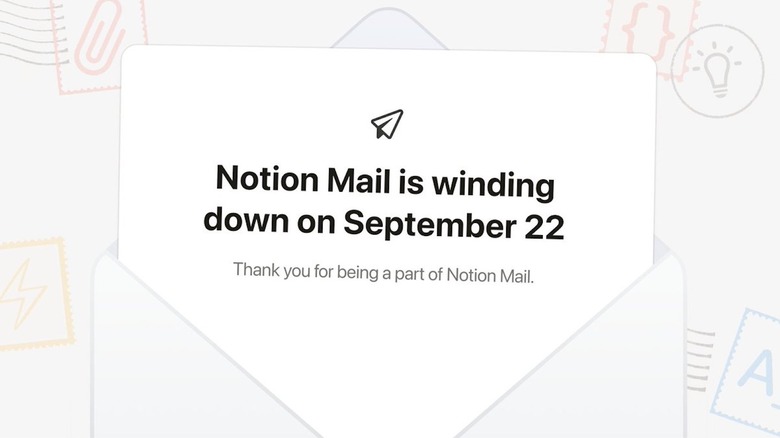 Notion Mail is shutting down