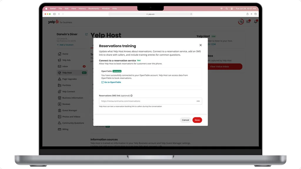 Exclusive: Yelp’s AI phone service for restaurants can now take food orders, too
