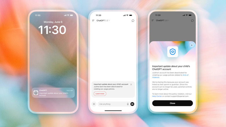 OpenAI will start notifying parents if their teen has been kicked off of ChatGPT
