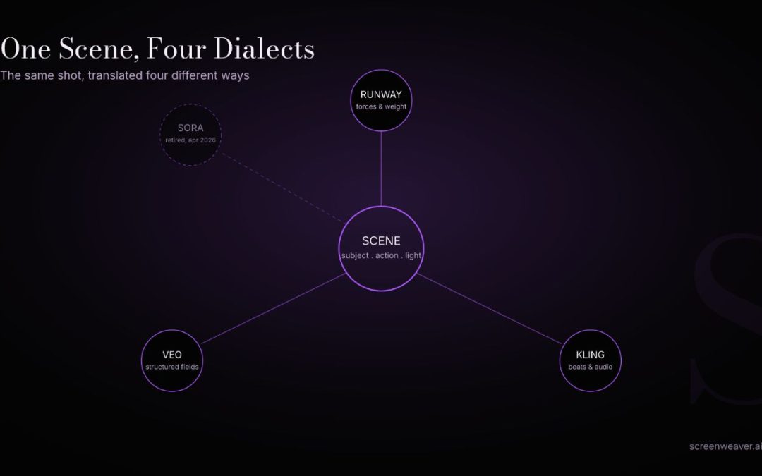 One Script, Five Dialects: How to Turn a Screenplay Into AI Video Prompts for Any Tool
