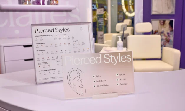 Claire’s is getting a major makeover, starting with the piercing station