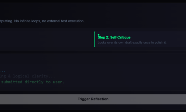 Beyond Simple Prompts: Engineering Self-Reflection & Actor-Critic Loops in AI Agents