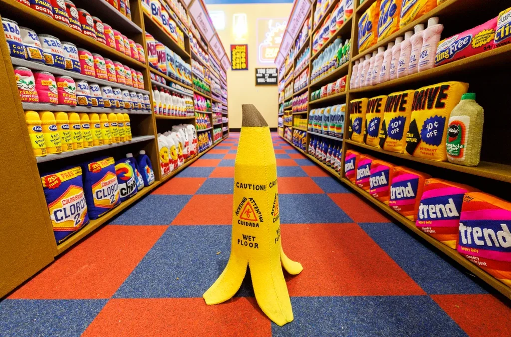 Every product in this supermarket is made from felt. All 20,000 of them