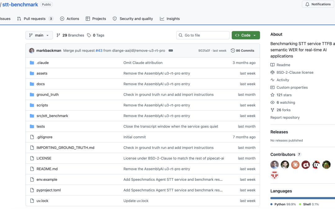 Pipecat Benchmarked 23 Real-Time STT Models for Voice Agents. There Isn’t One Winner.
