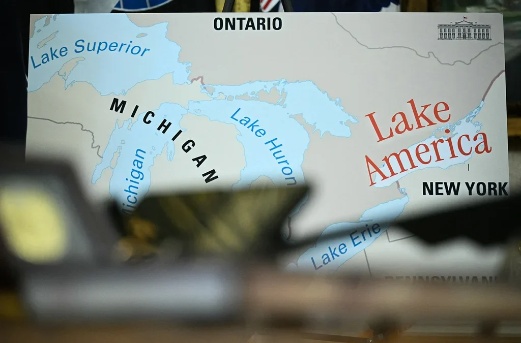 Trump’s Lake America font underscores the new name’s silliness