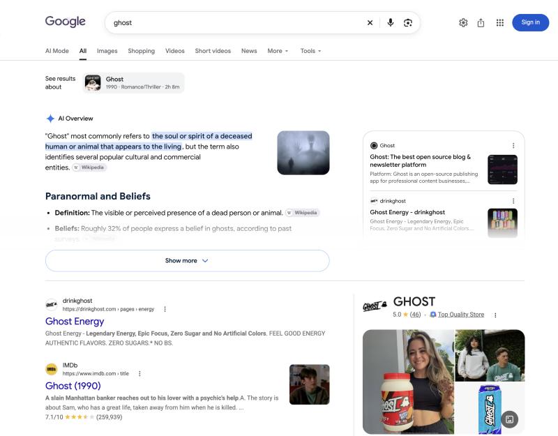 Which Startup Is the Real Ghost? Ghost.ai vs. Ghost.org vs. DrinkGhost.com vs. Patrick Swayze