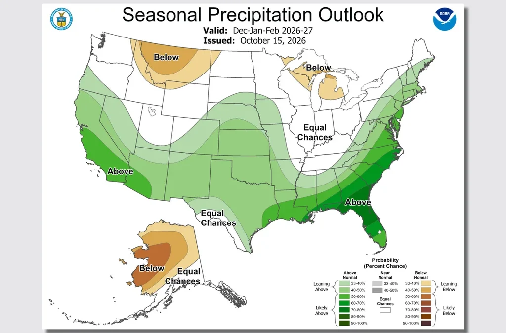 El Niño winter forecast: See a map that shows which U.S. regions will get the most snow and rain