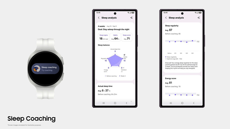 Samsung Health’s sleep coaching now requires just three days of data